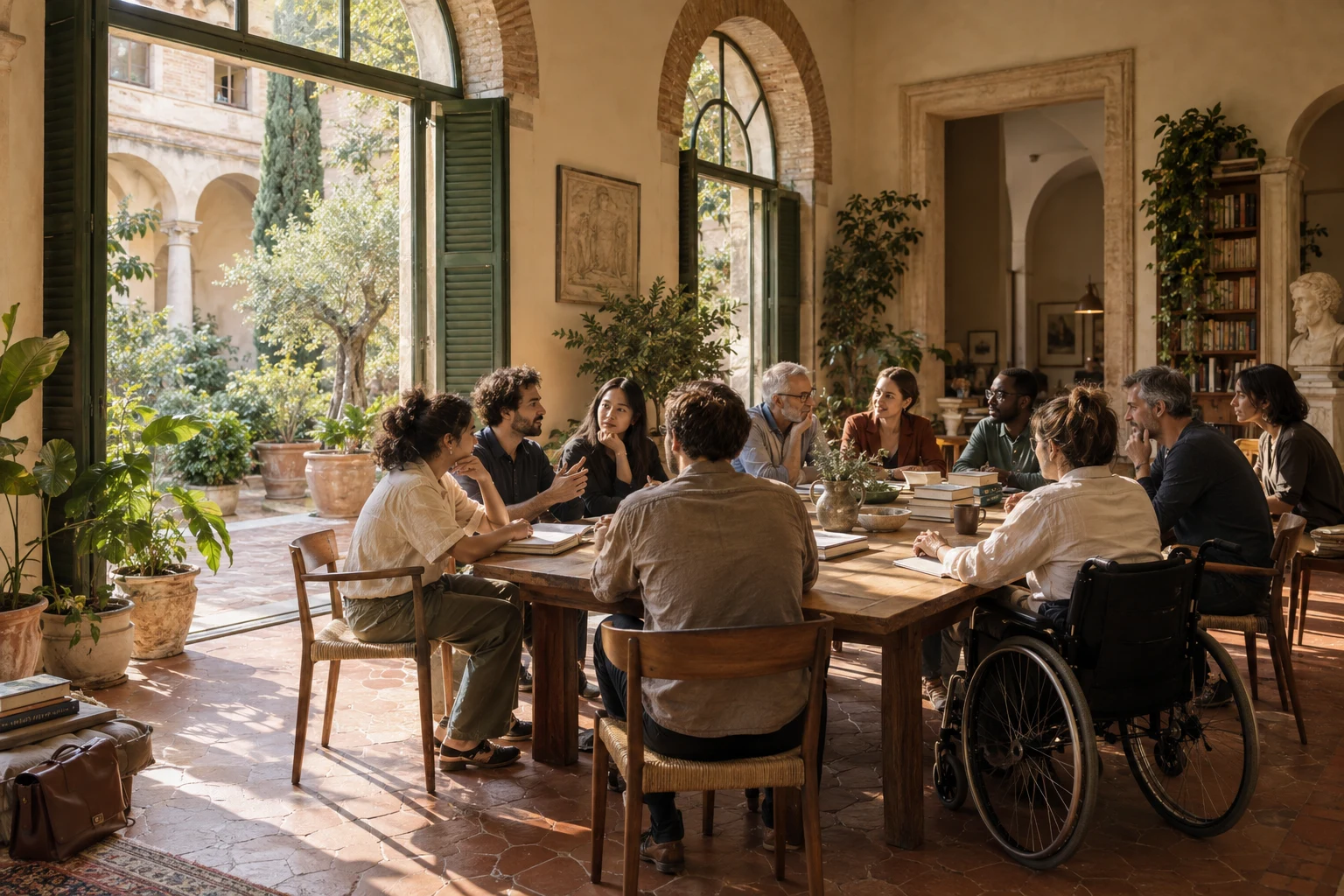 Visione generata: il laboratorio della futura scuola Tlon a Roma